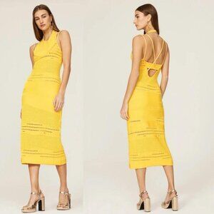 Esteban Cortazar Yellow Knit Dress Size S Pre-Loved from Rent the Runway